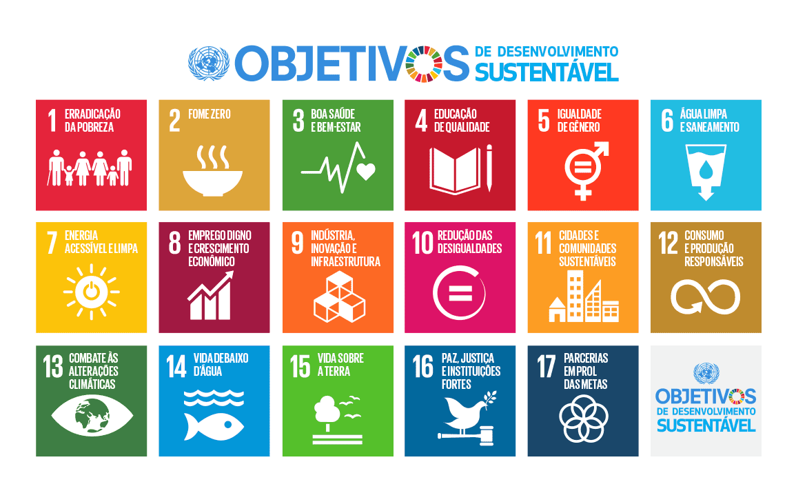 Os 17 Objetivos de Desenvolvimento Sustentável da ONU